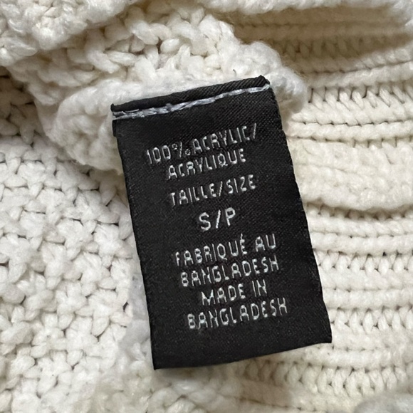 Suzy Shier Women's Cream Cable-knit Turtleneck Sweater Small - Picture 4 of 7